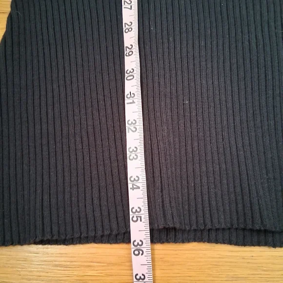 Lisa Todd Long Sleeve Assymetric Sweater Dress Chunky Knit Pocket Size Small - Picture 7 of 7